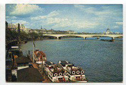 AK 132053 ENGLAND - London - View Of The Thames Embankment And Clopatra's Needle - River Thames