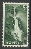 NEW ZEALAND. 5/- WATERFALL USED. - Used Stamps