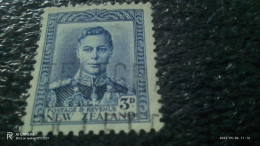 YENİ ZELANDA-  1938         3P               KİNG GEORGE VI          USED - Gebruikt