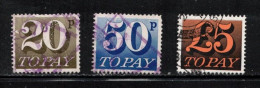 GREAT BRITAIN Scott # J88, J89, J91 Used -  Postage Due - Portomarken