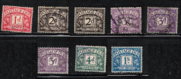 GREAT BRITAIN Scott # J10//J16 Used -  Postage Due Short Set - Portomarken