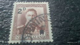 YENİ ZELANDA-  1938         2P               KİNG GEORGE VI          USED - Gebraucht