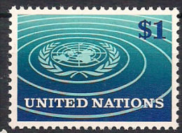 United Nations New York 1966 UN Emblem, Circles Mi 165 MNH(**) - Nuovi