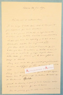 ● L.A.S 1872 Michel MASSON écrivain Et Journaliste - Lettre Autographe à Edouard Cadol - Théâtre - Writers