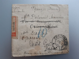 RUSSIE 1901- Oblitération De Smolensk Cachet De Cire Recommandé Envoyé En FRANCE ET LYSIN SUISSE - Frankeermachines (EMA)