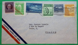 LETTRE PAR AVION CORREO AEREO AIR MAIL HABANA LA HAVANE CUBA POUR PARIS FRANCE 1952 COVER - Luftpost