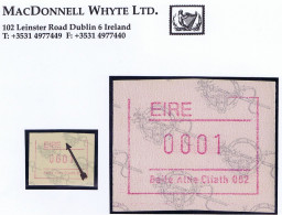 Ireland Dublin 1992 Frama Automatic Postage Labels, Dublin No.2 Machine "top Frameline Mostly Omitted" Mint - Frankeervignetten (Frama)