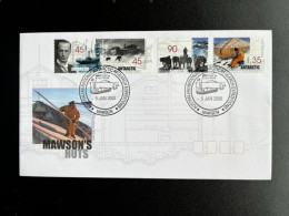 AUSTRALIAN ANTARCTIC TERRITORY 2000 FDC MAWSON'S HUTS  AUSTRALIE DOGS SHIPS - FDC