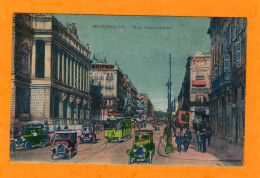 MARSEILLE - Rue  Cannebière  - (Vieilles Voitures) - - Canebière, Stadtzentrum