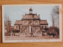 94 - VAL DE MARNE Gentilly La Mairie Et Le Monument Aux Morts - Gentilly