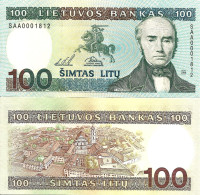 Lithuania 100 Litų 1994 P-50b UNC - Lithuania