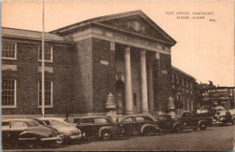 Rhode Island Pawtucket Post Office Old Cars - Pawtucket