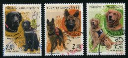 Türkiye 2020 Mi 4565-4567 Service Dogs, German Shepherd, Golden Retriever, Assistance Dog - Usati