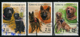 Türkiye 2020 Mi 4565-4567 Service Dogs, German Shepherd, Golden Retriever, Assistance Dog - Usados