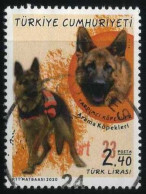 Türkiye 2020 Mi 4566 Service Dogs, German Shepherd - Usados