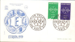 EUROPA FRANCE FDC 1959 - 1959