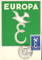 EUROPA FRANCE CARTE MAXIMUM 1959 - 1959