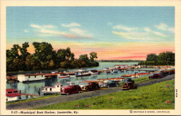 Kentucky Louisville Municipal Boat Harbor Curteich - Louisville