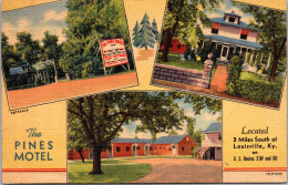 Kentucky Louisville The Pines Motel Curteich - Louisville