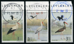 Türkiye 2020 Mi 4597-4599 Storks: White Stork, Yellow-Billed Stork, Black Stork, Birds, Animals (Fauna) - Gebraucht