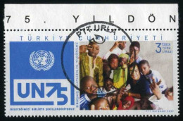 Türkiye 2020 Mi 4616 United Nations, 75th Anniversary, Children, Diplomacy, U.N.O., UN - Used Stamps