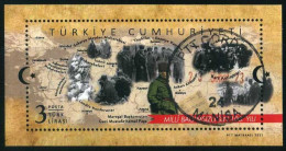 Türkiye 2021 Mi 4623 Centenary Of National Independence | Battle, Military, Map, Treaties [Block 206] - Gebruikt