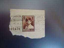 ROMANIA   USED ON PAPER   STAMPS 1929  SLOGAN  WITH POSTMARK  BUCURESTI 1929 - Marcophilie