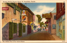 Florida St Augustine Quaint Old St George Street - St Augustine