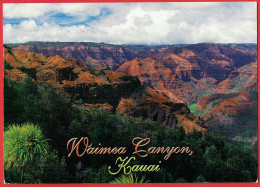 Memories Of Kauai - Waimea Canyon, Often Called The Grand Canyon Of The Pacific Is A 14 Mile Long Chasm - Kauai