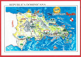 Mapa De La Republica Dominicana - Carte Géographique - Dominicaine (République)