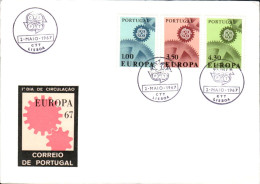 EUROPA 1967 PORTUGAL  FDC - 1967