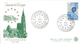 EUROPA 1967 FRANCE JOURNEE DE L'EUROPE STRASBOURG - 1967