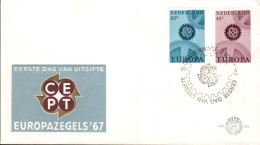 EUROPA 1967 PAYS BAS FDC - 1967