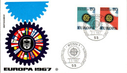 EUROPA 1967 ALLEMAGNE FDC - 1967