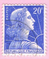 France, N° 1011B Obl. - Marianne De Muller - 1955-1961 Marianne Of Muller