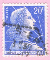 France, N° 1011B Obl. - Marianne De Muller - 1955-1961 Marianne (Muller)