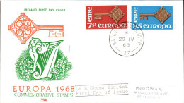 EUROPA 1968 IRLANDE FDC - 1968