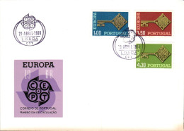 EUROPA 1968 PORTUGAL FDC - 1968