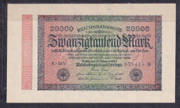 Germany - 1923 - 20 000  Mark  - . P85a2MV.. UNC - 20 Mio. Mark