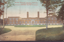 Canada CPA Prince Edwards Island Hospital, Charlottetown Valentine Black Co. CHARLOTTETOWN 1941 HOBOKEN USA (2 Scans) - Charlottetown