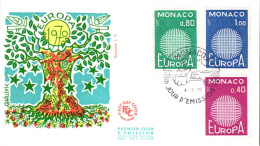 EUROPA 1970 MONACO FDC - 1970