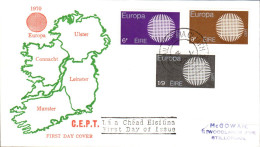 EUROPA 1970 IRLANDE  FDC - 1970