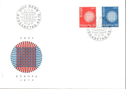 EUROPA 1970 SUISSE FDC - 1970
