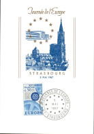 EUROPA 1967 FRANCE CARTE JOURNEE DE L'EUROPE - 1967