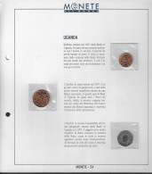 Uganda - Monete Del Mondo - Fascicolo 24: 1, 2, 5 Scellini UNC 1987 - Oeganda