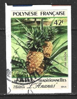 POLYNESIE. N°374 Oblitéré De 1991. Ananas. - Gebruikt