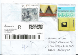 SPANIEN 384 / Retourbrief Aus Tschechien 2023 - Cartas & Documentos