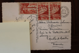 1958 Andorre Cover Vallées D'Andorre Andorra Croix Gothique Les Escaldes - Storia Postale