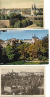 LUXEMBOURG  CHATEAU FORT  LOT DE 3 CARTES VILLE HAUTE PFAFFENTHAL CATHEDRALE - Berdorf