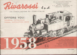 Catalogue RIVAROSSI 1958 Brochure Canadian Edition Prices Canadians $ - Englisch